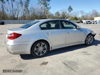 2013 Hyundai Genesis 3.8L with VIN KMHGC4DD4DU246604, listed as a Copart auction lot 47034285 with 146,302 mi miles and Salvage Title. Bid and sale history available at carsss.com. Image 3.