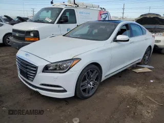 2015 Hyundai Genesis 3.8L with VIN KMHGN4JE4FU017012, listed as a Copart auction lot 48868425 with 110,981 mi miles and Salvage Title. Bid and sale history available at carsss.com. Image 1.