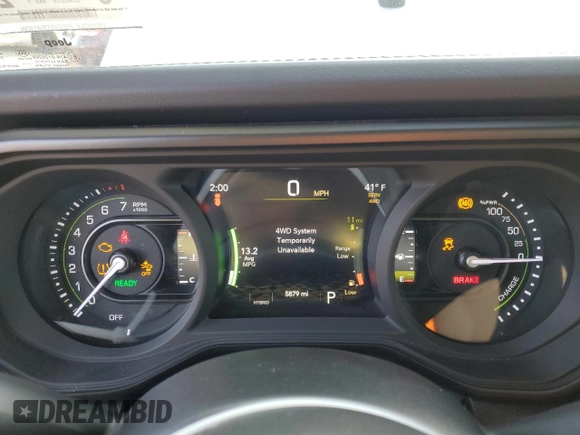 2024 Jeep Wrangler Sahara with VIN 1C4RJXP60RW128448, listed as a Copart auction lot 48658135 with 5,879 mi miles and Salvage Title. Bid and sale history available at DreamBid. Image 9.