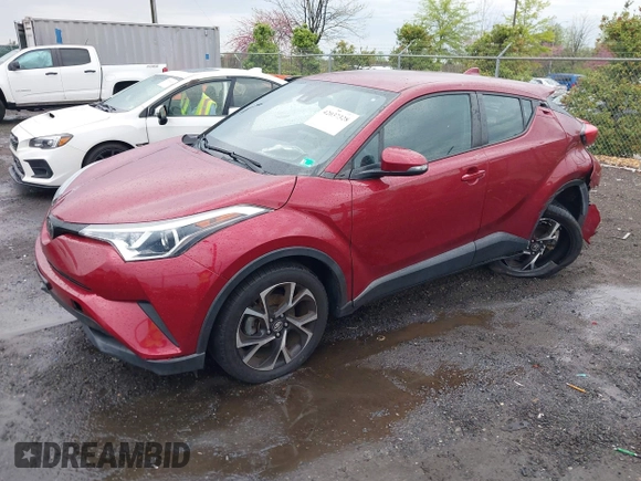 2019 Toyota C-HR XLE with VIN NMTKHMBX0KR088761, listed as a IAAI auction lot 42037328 with 28,501 mi miles and . Bid and sale history available at DreamBid. Image 2.
