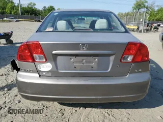 2004 Honda Civic LX with VIN 2HGES16594H622236, listed as a Copart auction lot 55475285 with 175,288 mi miles and Clean Title. Bid and sale history available at carsss.com. Image 6.
