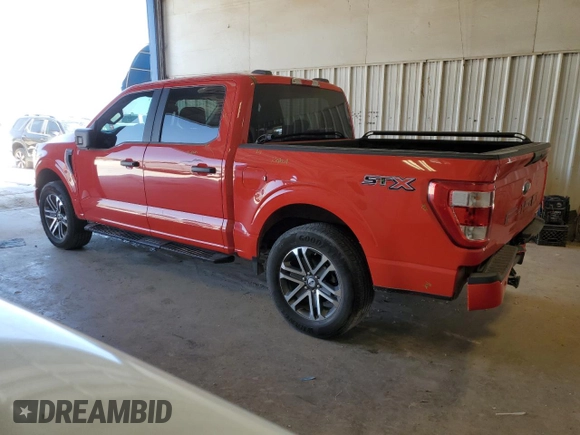 2021 Ford F-150 XL with VIN 1FTEW1CP5MKD32710, listed as a Copart auction lot 49497645 with 56,465 mi miles and Salvage Title. Bid and sale history available at carsss.com. Image 2.