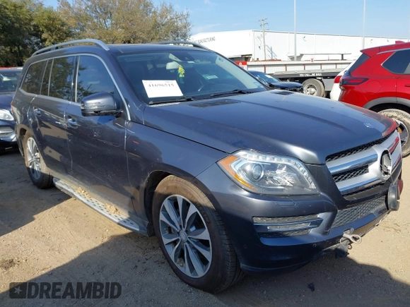 2016 Mercedes-Benz GL with VIN 4JGDF6EE0GA703783, listed as a IAAI auction lot 41696515 with 146,679 mi miles. Bid and sale history available at carsss.com. Image 1.