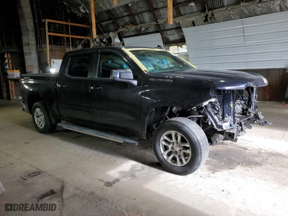 2022 Chevrolet Silverado 1500 LT with VIN 1GCPDKEK5NZ640264, listed as a Copart auction lot 73752134 with 23,878 mi miles and Salvage Title. Bid and sale history available at carsss.com. Image 4.