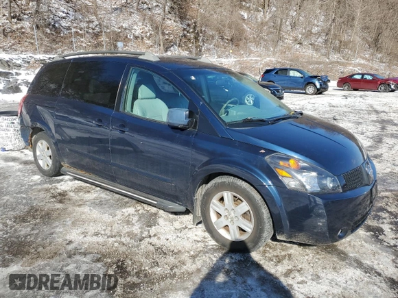 2005 Nissan Quest SE with VIN 5N1BV28UX5N107334, listed as a Copart auction lot 45776135 with 193,466 mi miles and Salvage Title. Bid and sale history available at carsss.com. Image 4.
