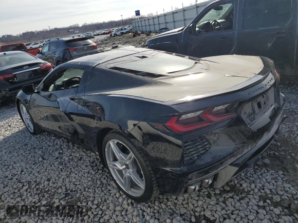 2022 Chevrolet Corvette 2LT with VIN 1G1YB2D45N5120398, listed as a Copart auction lot 43359035 with 0 mi miles and Salvage Title. Bid and sale history available at carsss.com. Image 2.