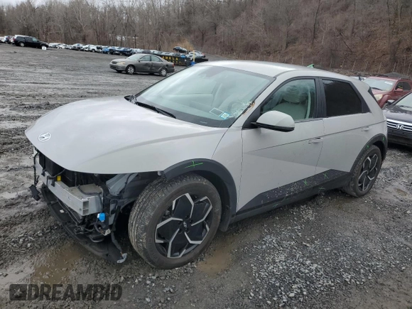 2022 Hyundai IONIQ 5 SEL with VIN KM8KNDAF2NU109205, listed as a Copart auction lot 48222195 with 23,970 mi miles and Salvage Title. Bid and sale history available at carsss.com. Image 1.