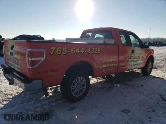 2014 Ford F-150 XL with VIN 1FTVX1EF6EKD36882, listed as a Copart auction lot 88322845 with 205,422 mi miles and Salvage title. Bid and sale history available at DreamBid. Image 3.