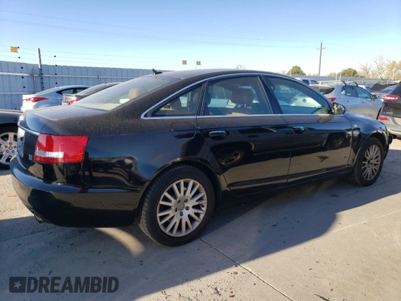 2007 Audi A6 3.2L with VIN WAUDH74F17N104623, listed as a Copart auction lot 80537904 with 123,152 mi miles and Salvage Title. Bid and sale history available at carsss.com. Image 3.