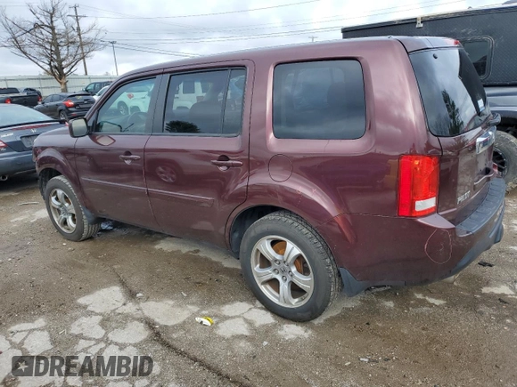 2012 Honda Pilot EX-L with VIN 5FNYF4H56CB012913, listed as a Copart auction lot 81341244 with 207,287 mi miles and Non Repairable. Bid and sale history available at DreamBid. Image 2.