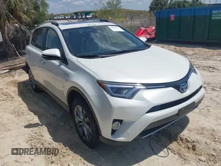 2017 Toyota RAV4 Hybrid Limited with VIN JTMDJREV5HD083405, listed as a IAAI auction lot 42027535 with 71,782 mi miles. Bid and sale history available at carsss.com. Image 1.