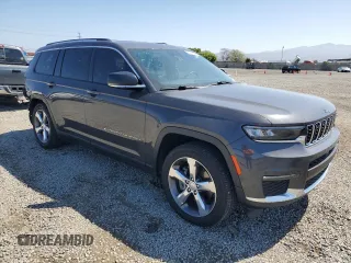 2022 Jeep Grand Cherokee Limited with VIN 1C4RJJBG0N8548285, listed as a Copart auction lot 55954665 with 72,674 mi miles and Salvage title. Bid and sale history available at DreamBid. Image 4.