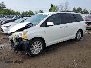 2017 Toyota Sienna XLE с VIN 5TDDZ3DCXHS154284, выставлен на аукционе Copart как лот 54932345 с пробегом 218 103 миль миль и Списание • Salvage title. История ставок и продаж доступна на DreamBid. Изображение 1.
