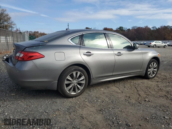 2013 Infiniti M37 with VIN JN1BY1AR9DM603082, listed as a Copart auction lot 78684604 with 112,808 mi miles and Salvage Title. Bid and sale history available at carsss.com. Image 3.