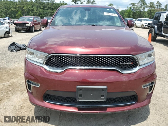2021 Dodge Durango SXT with VIN 1C4RDHAG0MC641434, listed as a Copart auction lot 56573715 with 140,181 mi miles and Salvage title. Bid and sale history available at DreamBid. Image 5.
