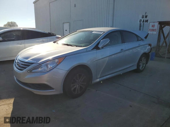 2014 Hyundai Sonata GLS with VIN 5NPEB4AC5EH935492, listed as a Copart auction lot 50456485 with 134,904 mi miles and Salvage Title. Bid and sale history available at carsss.com. Image 1.