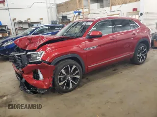 2024 Volkswagen Atlas SEL Premium R-Line z VIN 1V2FE2CA4RC250444, wystawiony jako Copart lot #54139285 z przebiegiem 6 166 mil mil oraz Szkoda całkowita • Salvage title. Historia ofert i sprzedaży dostępna na DreamBid. Obrazek 1.