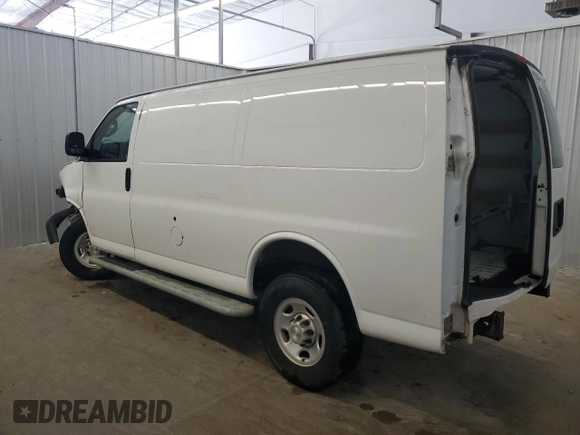 2023 Chevrolet Express Cargo with VIN 1GCWGAFP9P1126958, listed as a Copart auction lot 63655535 with 24,564 mi miles and Clean title. Bid and sale history available at DreamBid. Image 2.
