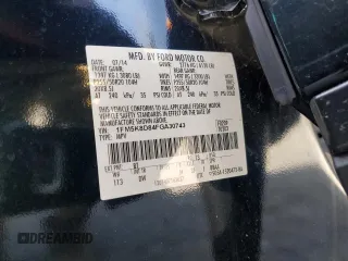 2015 Ford Explorer XLT with VIN 1FM5K8D84FGA30743, listed as a Copart auction lot 53464025 with 77,959 mi miles and Salvage Title. Bid and sale history available at carsss.com. Image 13.