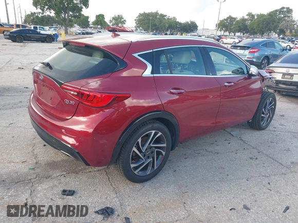 2017 Infiniti QX30 Premium with VIN SJKCH5CP3HA039213, listed as a IAAI auction lot 42436970 with 79,731 mi miles and . Bid and sale history available at DreamBid. Image 4.