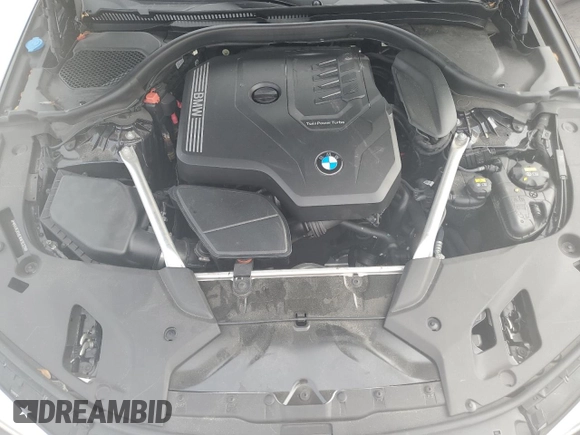 2020 BMW 5 Series 530i with VIN WBAJR3C00LWW70329, listed as a Copart auction lot 62140015 with 26,563 mi miles and Salvage title. Bid and sale history available at DreamBid. Image 11.