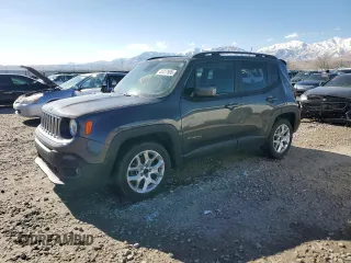 2018 Jeep Renegade Latitude with VIN ZACCJABB5JPH83987, listed as a Copart auction lot 44417805 with 93,472 mi miles and Salvage Title. Bid and sale history available at carsss.com. Image 1.