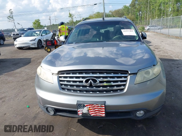 2005 Infiniti FX35 with VIN JNRAS08W25X220360, listed as a IAAI auction lot 41937461 with 214,052 mi miles. Bid and sale history available at carsss.com. Image 12.