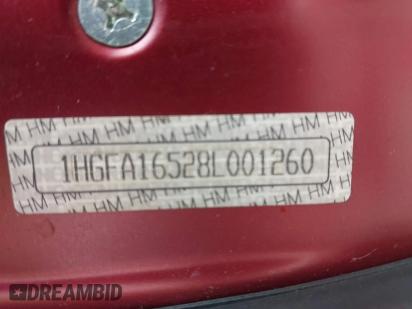 2008 Honda Civic LX с VIN 1HGFA16528L001260, выставлен на аукционе IAAI как лот 42635553 с пробегом 203 772 миль миль и . История ставок и продаж доступна на DreamBid. Изображение 9.