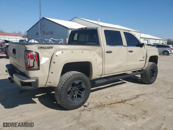 2018 GMC Sierra 1500 SLT with VIN 3GTU2NEJ9JG161003, listed as a Copart auction lot 45202635 with 54,670 mi miles and Salvage Title. Bid and sale history available at carsss.com. Image 3.