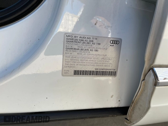 2014 Audi Q5 Premium Plus z VIN WA1LFAFP2EA065708, wystawiony jako Copart lot #57910685 z przebiegiem 121 950 mil mil oraz Tytuł czysty. Historia ofert i sprzedaży dostępna na DreamBid. Obrazek 10.