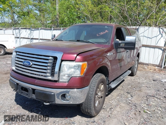 2010 Ford F-150 XL with VIN 1FTFX1EV6AFC58618, listed as a IAAI auction lot 42029696 with 128,258 mi miles. Bid and sale history available at carsss.com. Image 2.