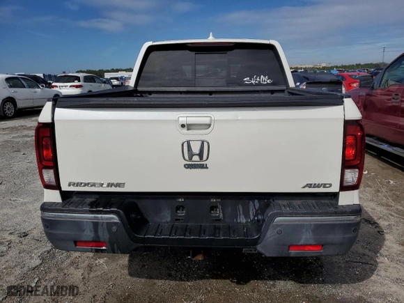 2017 Honda Ridgeline RTL-E with VIN 5FPYK3F71HB032303, listed as a Copart auction lot 46462285 with 0 mi miles and Salvage Title. Bid and sale history available at carsss.com. Image 6.