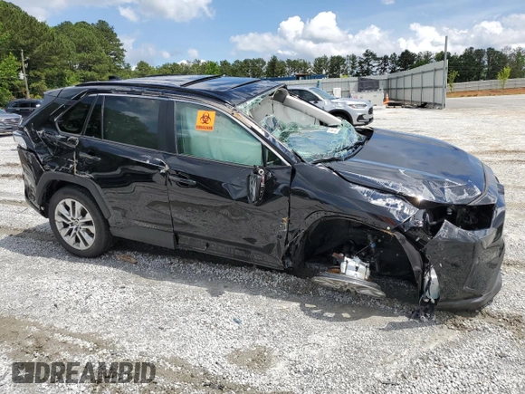 2025 Toyota RAV4 XLE Premium with VIN 2T3C1RFVXSW373756, listed as a Copart auction lot 58671675 with 3,782 mi miles and Salvage title. Bid and sale history available at DreamBid. Image 4.