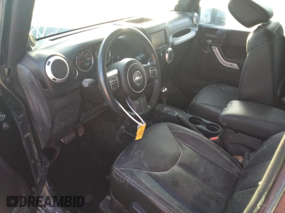 2014 Jeep Wrangler Sahara with VIN 1C4AJWBG3EL258582, listed as a Copart auction lot 74921604 with 17,777 mi miles and Non Repairable. Bid and sale history available at DreamBid. Image 8.