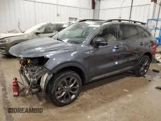 2021 Kia Sorento SX Prestige X-Line with VIN 5XYRKDLF0MG032651, listed as a Copart auction lot 85738784 with 67,914 mi miles and Salvage Title. Bid and sale history available at carsss.com. Image 1.