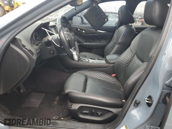 2021 Infiniti Q50 Red Sport 400 with VIN JN1FV7DP5MM850476, listed as a Copart auction lot 42604755 with 20,975 mi miles and Salvage Title. Bid and sale history available at DreamBid. Image 7.