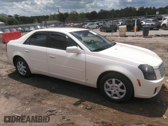 2007 Cadillac CTS with VIN 1G6DM57T470157367, listed as a IAAI auction lot 42016785 with 102,331 mi miles. Bid and sale history available at carsss.com. Image 1.