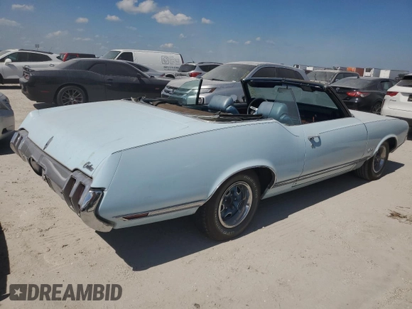 1970 Oldsmobile Cutlass with VIN 342670M174626, listed as a Copart auction lot 75759464 with 696,492 mi miles and Salvage Title. Bid and sale history available at DreamBid. Image 3.
