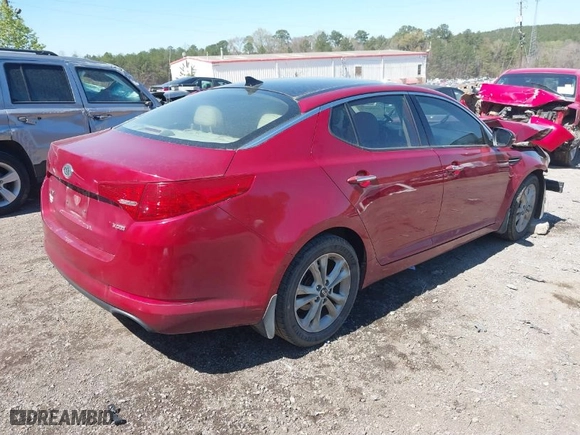 2011 Kia Optima EX with VIN KNAGN4A74B5109910, listed as a IAAI auction lot 41856472 with 212,227 mi miles. Bid and sale history available at carsss.com. Image 4.