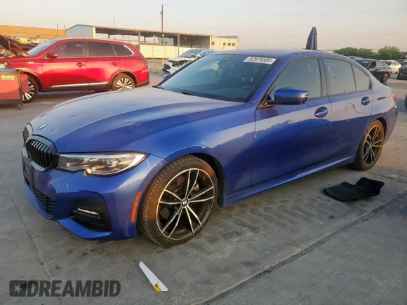 2021 BMW 3 Series 330i z VIN 3MW5R1J08M8B56862, wystawiony jako Copart lot #52976585 z przebiegiem 41 867 mil mil oraz Czysty tytuł • Clean title. Historia ofert i sprzedaży dostępna na DreamBid. Obrazek 1.