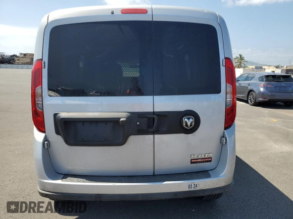 2019 Ram ProMaster City Cargo Tradesman SLT with VIN ZFBHRFBB5K6M28109, listed as a Copart auction lot 57772054 with 45,814 mi miles and Salvage title. Bid and sale history available at DreamBid. Image 6.