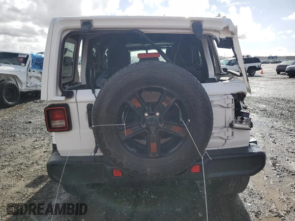2023 Jeep Wrangler Sahara z VIN 1C4HJXEG5PW581632, wystawiony jako Copart lot #49170495 z przebiegiem 24 549 mil mil oraz Szkoda całkowita • Salvage title. Historia ofert i sprzedaży dostępna na DreamBid. Obrazek 6.