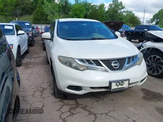 2012 Nissan Murano S with VIN JN8AZ1MU9CW107017, listed as a IAAI auction lot 42222765 with 213,708 mi miles and . Bid and sale history available at carsss.com. Image 1.