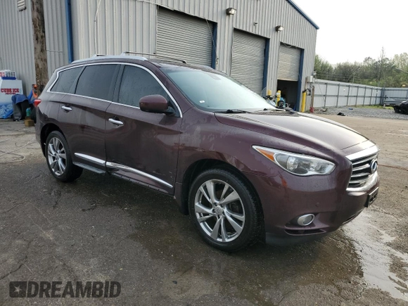 2015 Infiniti QX60 with VIN 5N1AL0MM9FC536909, listed as a Copart auction lot 51750975 with 205,955 mi miles and Salvage Title. Bid and sale history available at DreamBid. Image 4.