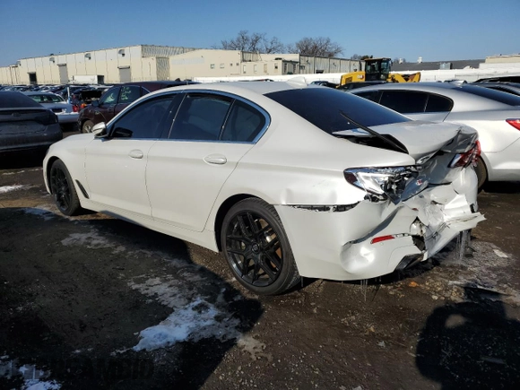 2019 BMW 5 Series 540i xDrive with VIN WBAJE7C57KWD55382, listed as a Copart auction lot 41798485 with Not Provided miles and Salvage Title. Bid and sale history available at carsss.com. Image 2.