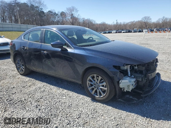 2024 Mazda 3 S with VIN 3MZBPAAM0RM434082, listed as a Copart auction lot 48806075 with 20,614 mi miles and Salvage Title. Bid and sale history available at DreamBid. Image 4.