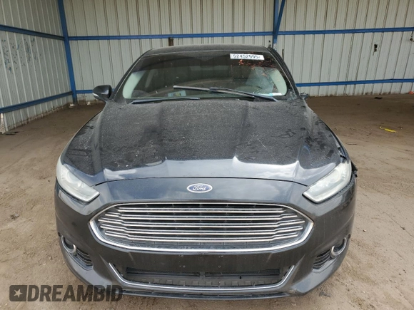2014 Ford Fusion Titanium with VIN 3FA6P0K91ER276850, listed as a Copart auction lot 52452995 with 0 mi miles and Salvage Title. Bid and sale history available at carsss.com. Image 5.