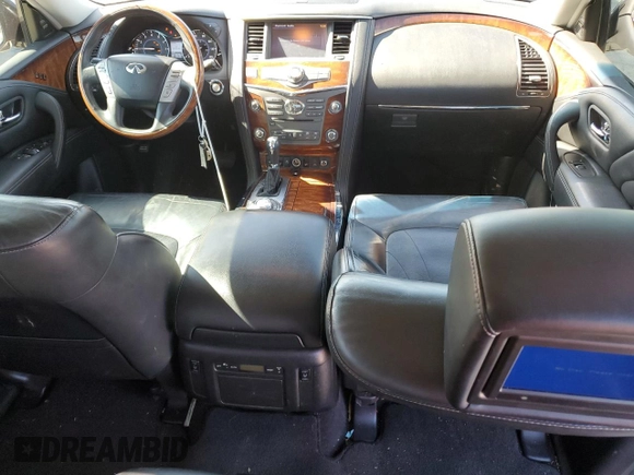 2015 Infiniti QX80 with VIN JN8AZ2NE9F9084032, listed as a Copart auction lot 56218324 with 146,152 mi miles and Salvage Title. Bid and sale history available at carsss.com. Image 8.