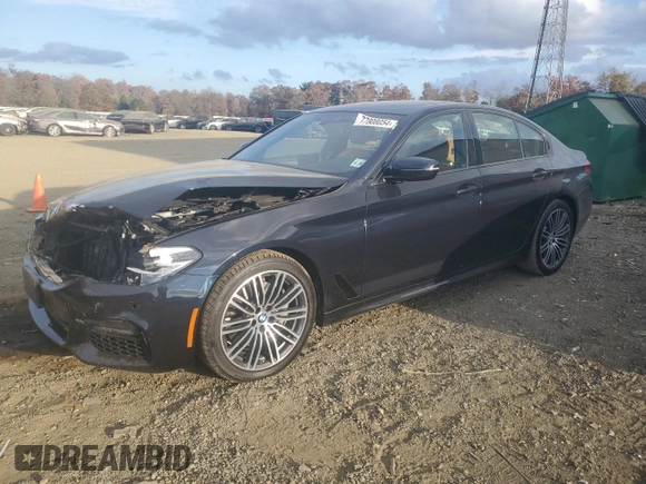 2020 BMW 5 Series 540i xDrive z VIN WBAJS3C00LCD90757, wystawiony jako Copart lot #77808054 z przebiegiem 67 606 mil mil oraz Szkoda całkowita • Salvage title. Historia ofert i sprzedaży dostępna na DreamBid. Obrazek 1.