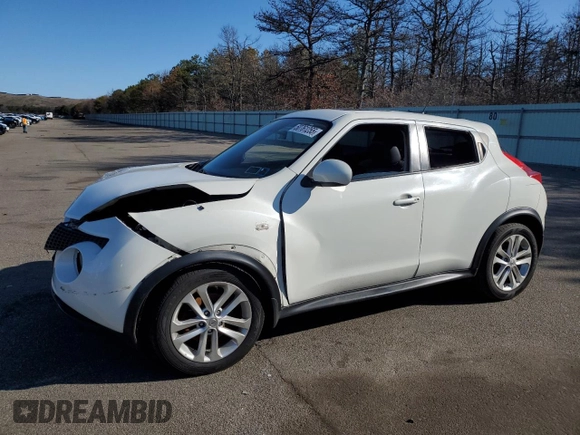 2014 Nissan Juke SL with VIN JN8AF5MV3ET355034, listed as a Copart auction lot 50761255 with 128,866 mi miles and Salvage title. Bid and sale history available at DreamBid. Image 1.